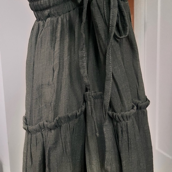 Green Tiered Maxi Skirt for Casual Wear - Picture 4 of 4